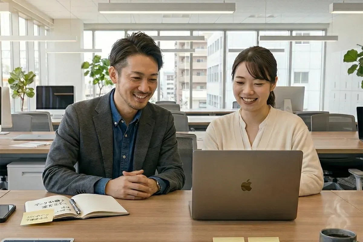 AI・DXを、導入後の成果改善まで伴走する。