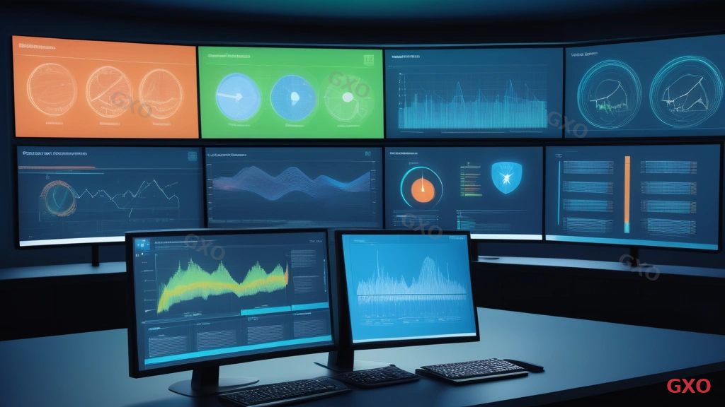 Clean modern illustration of Cisco DNA Center dashboard interface showing network topology map, device health monitoring, automated configuration deployment, and analytics graphs. A network administrator viewing the dashboard on a large monitor. Bright interface with data visualizations in blue, green, and orange. Modern IT management environment.