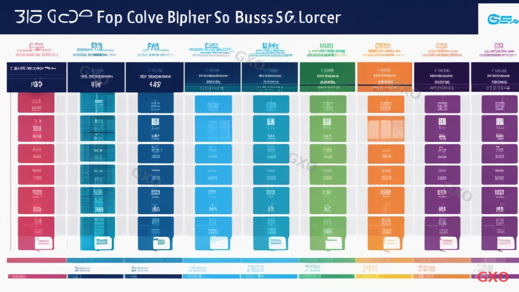 Professional infographic showing ISP selection criteria for 10Gbps business fiber. Comparison matrix with columns for different ISPs and rows for criteria like IPv6 support, business support, monthly fee, and contract terms. Color-coded rating system. Clean corporate design with Japanese text labels.