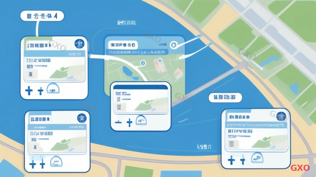 Clean modern illustration showing a step-by-step guide for checking FLET'S Hikari Cross service area availability. Three steps shown as numbered cards: 1. Visit NTT website, 2. Enter address, 3. Check result. Map of Japan in background with coverage areas highlighted in blue. Simple, instructional style with Japanese labels.