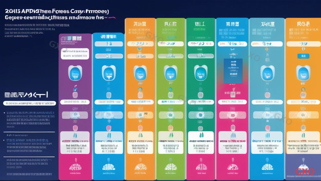 Professional infographic comparing major 10Gbps business fiber services in Japan. Comparison table with rows for NTT East Cross Biz, NTT West Cross Biz, and other major carriers. Columns for monthly fee, speed, SLA, coverage area, and support. Color-coded cells for easy comparison. Clean corporate design with Japanese text.