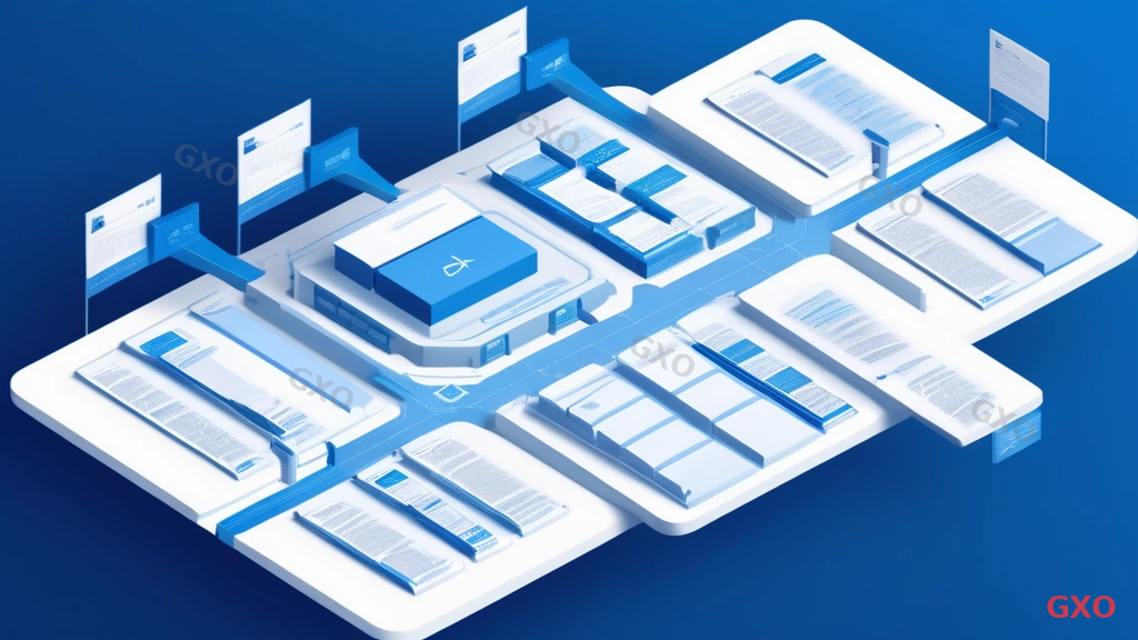 Technical diagram illustrating the step-by-step application process for FLET'S Hikari Cross Biz. Flow chart with 5 stages: inquiry, area confirmation, document submission, contract signing, construction scheduling. Each stage shown as a connected box with arrow. Blue corporate design with numbered steps and Japanese labels.