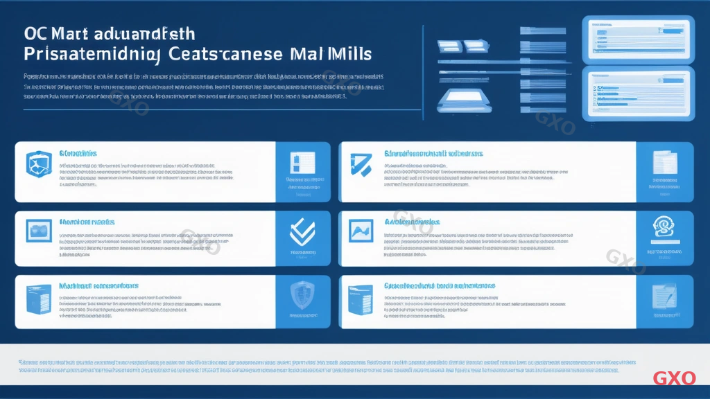 Professional infographic displaying a comprehensive pre-migration server audit checklist. Items organized in four columns: OS and middleware versions, network configuration details, SSL certificates and domain info, application dependencies. Clean layout with checkmark icons, blue and white color scheme, corporate style document format.