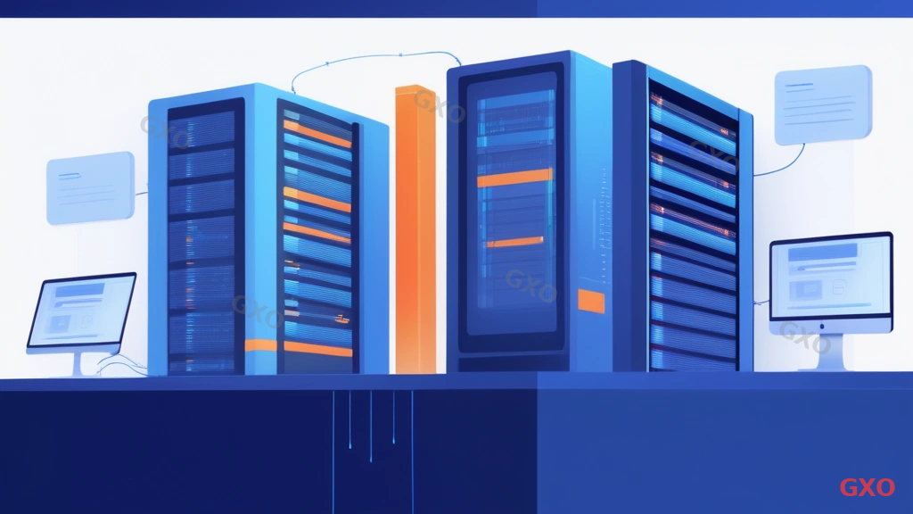 Clean modern illustration showing parallel operation of old and new servers during migration. Timeline at bottom showing overlap period of 1-2 weeks. Old server gradually fading out while new server becomes primary. Hosts file editing shown on a developer laptop for pre-switch testing. Blue and orange color scheme to distinguish old vs new.