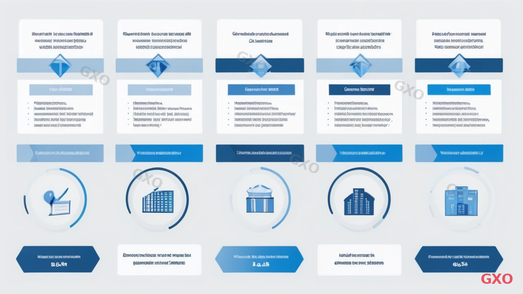 Professional infographic showing IT vendor and consultant selection criteria. A checklist-style layout with 5 evaluation criteria listed vertically: 1) Industry Experience (building icon), 2) Proposal Quality (document icon), 3) Post-Implementation Support (handshake icon), 4) Cost Transparency (magnifying glass on invoice icon), 5) Cultural Fit (people icon). Each criterion has a 1-5 star rating scale beside it. Right side shows a comparison table framework for evaluating multiple vendors. Clean white background with blue and gray accents, professional evaluation framework style. Conveying systematic vendor selection for IT investment.