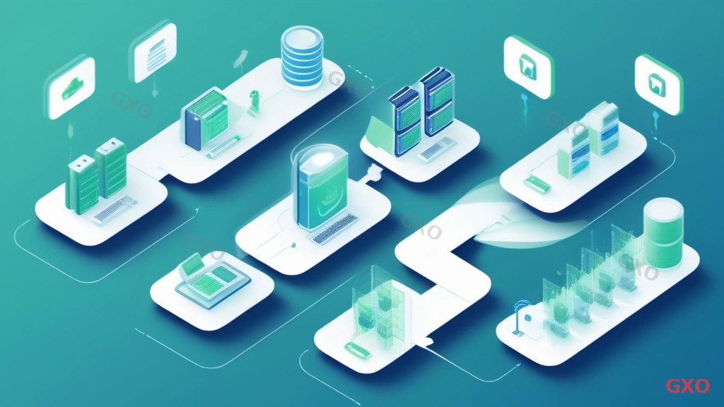 Clean modern illustration showing IT cost optimization strategies. Three parallel paths from left to right: top path shows on-premises server transitioning to cloud icons (SaaS migration), middle path shows manual document processing transitioning to automated workflow (process automation), bottom path shows multiple vendor logos consolidating into one (vendor consolidation). Arrows indicate cost reduction at each transition point. Soft green and blue tones, minimalist corporate illustration style. Conveying practical approaches to reducing existing IT maintenance costs.