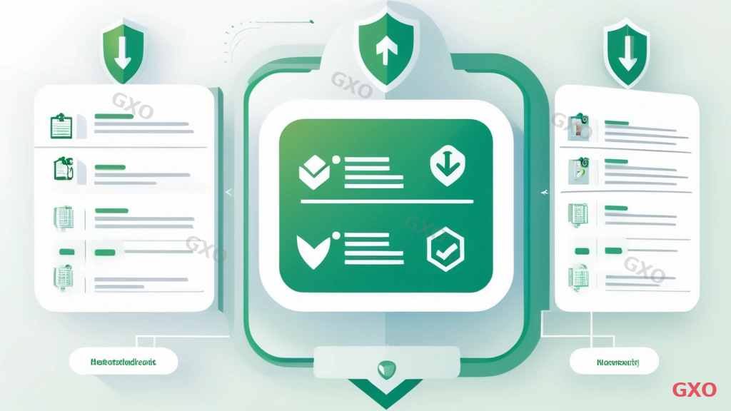 Professional infographic showing a pre-migration requirements checklist with five categories: dependency mapping (network diagram icon), compatibility verification (checkmark list icon), license audit (document icon), backup confirmation (shield icon), and rollback plan (undo arrow icon). Organized in a clean checklist format with green checkboxes, white background.