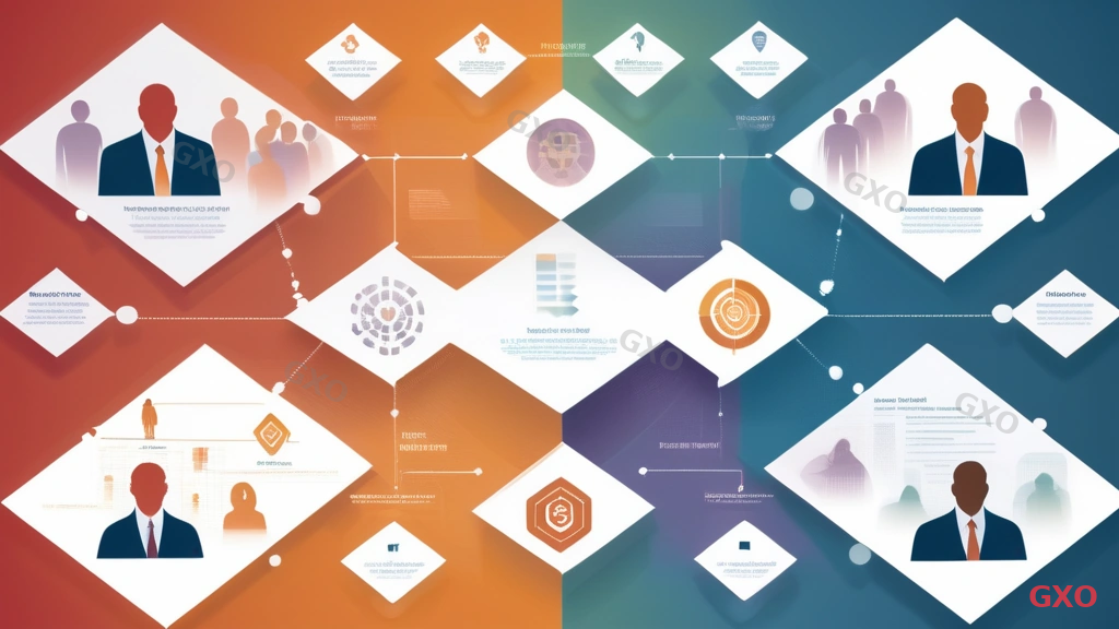 Clean modern illustration showing multi-stakeholder communication flow for network renewal project. Four groups arranged in diamond pattern: executive management (top), IT department (left), business departments (right), vendor partners (bottom). Communication arrows showing information flow between groups. Meeting schedule indicators and decision escalation path. Warm corporate colors with people silhouettes. Collaborative business style.