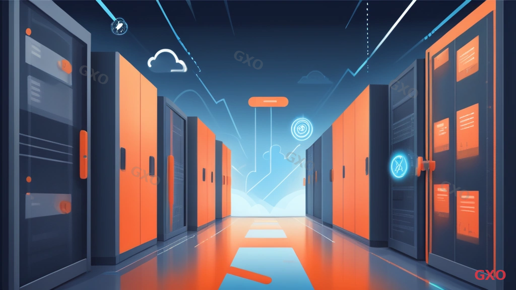 クラウド移行に特有のリスク要因 Clean modern illustration comparing on-premises server (left, depicted as a physical rack) and cloud environment (right, depicted as abstract cloud shapes with various service icons). Between them, three risk indicators are highlighted: cost overrun (money with upward arrow), permission misconfiguration (lock icon with warning), and performance degradation (speedometer in red zone). Arrows show migration path with obstacle markers. Soft blue and orange color scheme, flat design style.