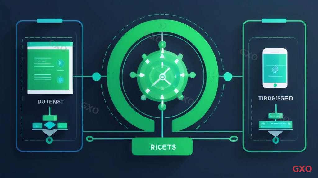 Clean modern illustration of network testing and verification workflow. Flow chart showing four test phases: connectivity test (ping icon), throughput test (speed gauge), failover test (redundancy switch icon), and application test (business app icon). Green checkmarks for each passed phase leading to a 'Go Live' milestone flag. White background with green and blue accents. Highlighting the structured testing approach before production deployment.