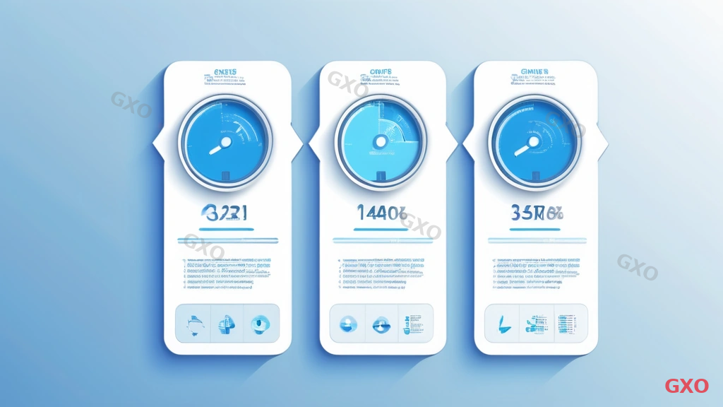 Clean modern illustration showing a step-by-step sizing methodology. Three-step flow: Step 1 shows an internet speed test gauge icon with 'Check WAN bandwidth', Step 2 shows user count and session calculation formula, Step 3 shows a comparison chart matching requirements to FortiGate models. Each step connected by arrows. A calculator icon overlays the center. Light blue background with white cards for each step, professional business infographic style.
