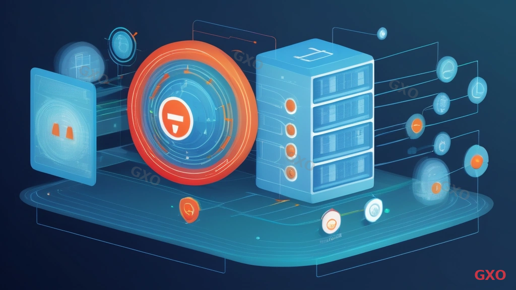 Clean modern illustration showing layered security architecture of FortiGate UTM. Concentric circles or stacked layers from outside to inside: Firewall (outermost, light blue), IPS (blue), Antivirus (green), Web Filtering (orange), SSL Inspection (red, innermost). Each layer shows its throughput value. Data packets flowing through all layers from left to right, getting smaller with each inspection layer. Professional cybersecurity diagram style.
