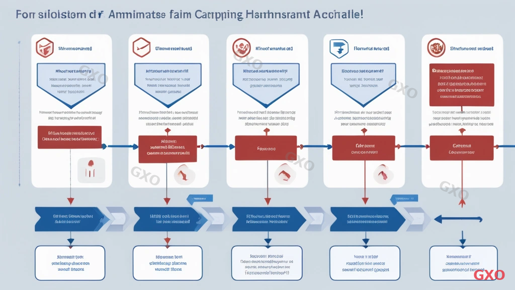 Step-by-step migration workflow diagram showing the process of transitioning from legacy firewall to next-generation firewall. Five phases: assessment, design, parallel operation, cutover, and validation. Each phase has checklist items and risk indicators. Warning icons highlight common pitfalls. Clean flowchart style with directional arrows and phase gates. Professional blue and gray color scheme with red warning highlights.