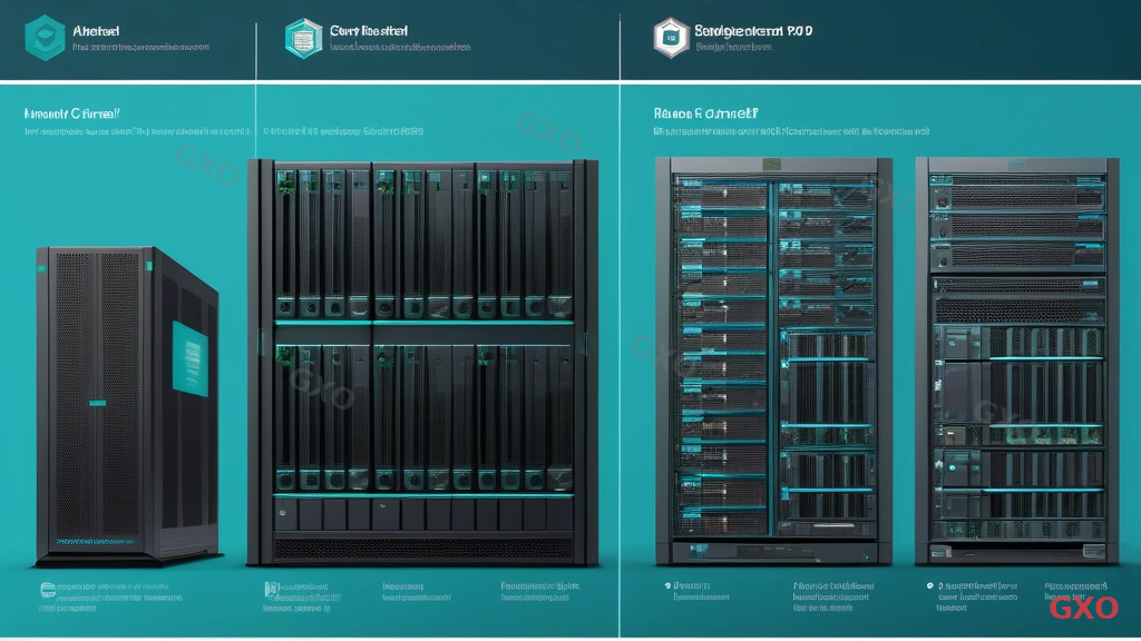 Professional infographic displaying a clean comparison table between HPE ProLiant Gen10 and Gen11 servers. Two columns with icons for CPU, memory, storage, networking, security, and management. Modern flat design with blue and teal color scheme, white background, easy-to-read typography highlighting key specification differences.