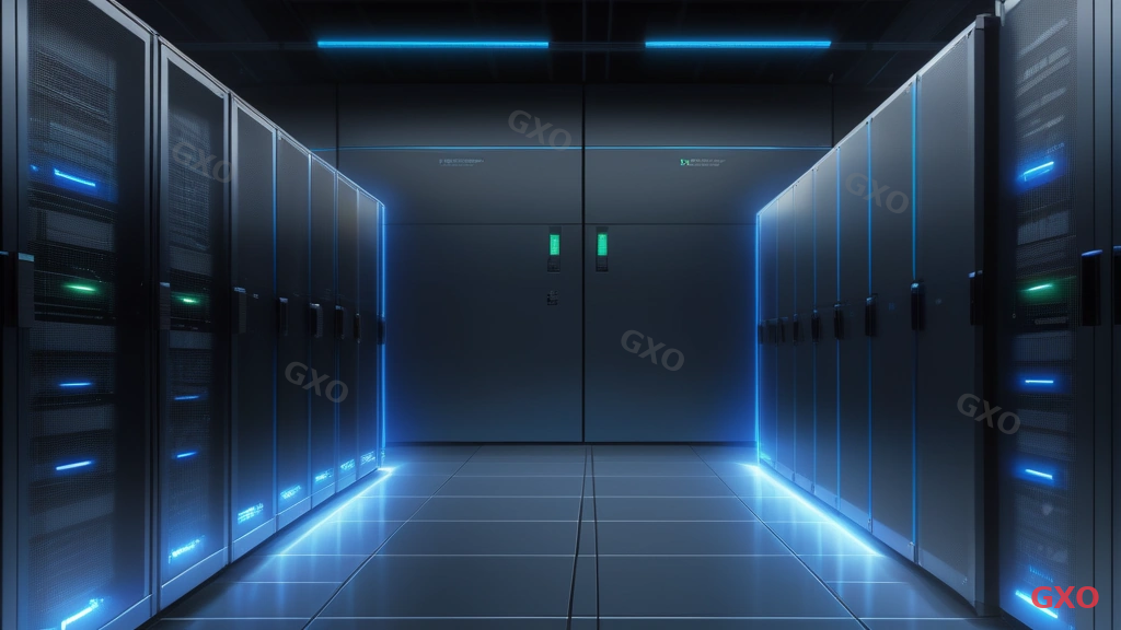 Photo-realistic image of two HPE ProLiant rack servers side by side in a modern data center with cool blue LED lighting. Left server labeled Gen10, right server labeled Gen11 with a glowing upgrade arrow between them. Clean cable management, raised floor, and professional server room environment. Cool blue and silver tones emphasizing technology advancement and reliability.