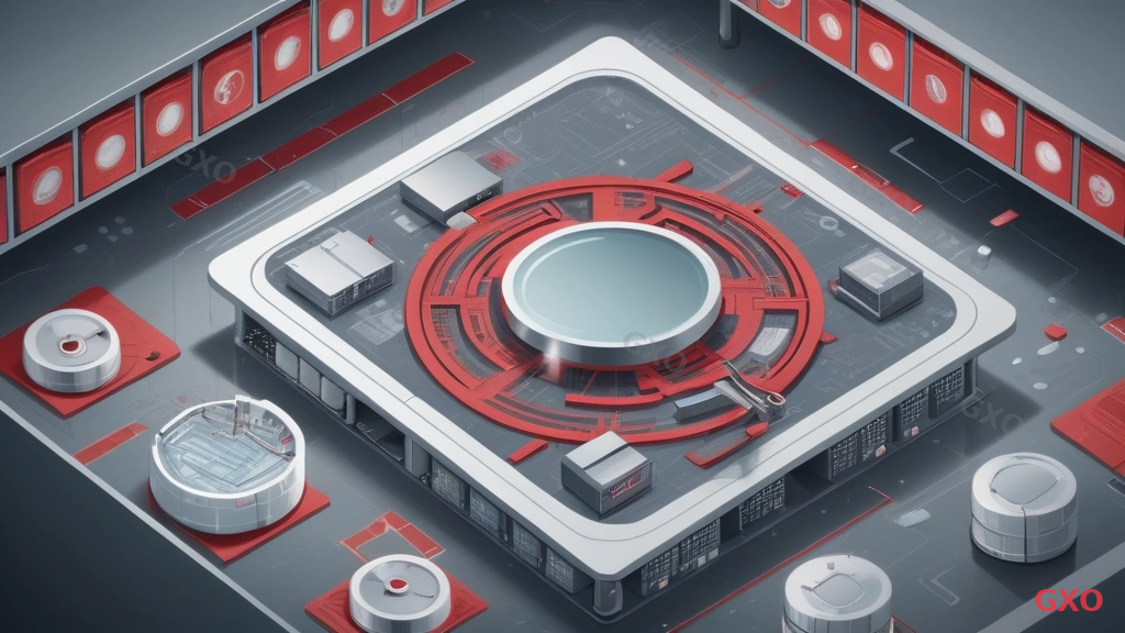 Clean modern illustration showing a broken server motherboard with a magnifying glass searching for replacement parts. Surrounding the server are empty shelves and a global supply chain map with X marks on discontinued component sources. A clock icon showing time running out. Small inset showing a hard drive with warning symbol representing data loss risk. Cool gray and red color palette emphasizing scarcity and urgency.