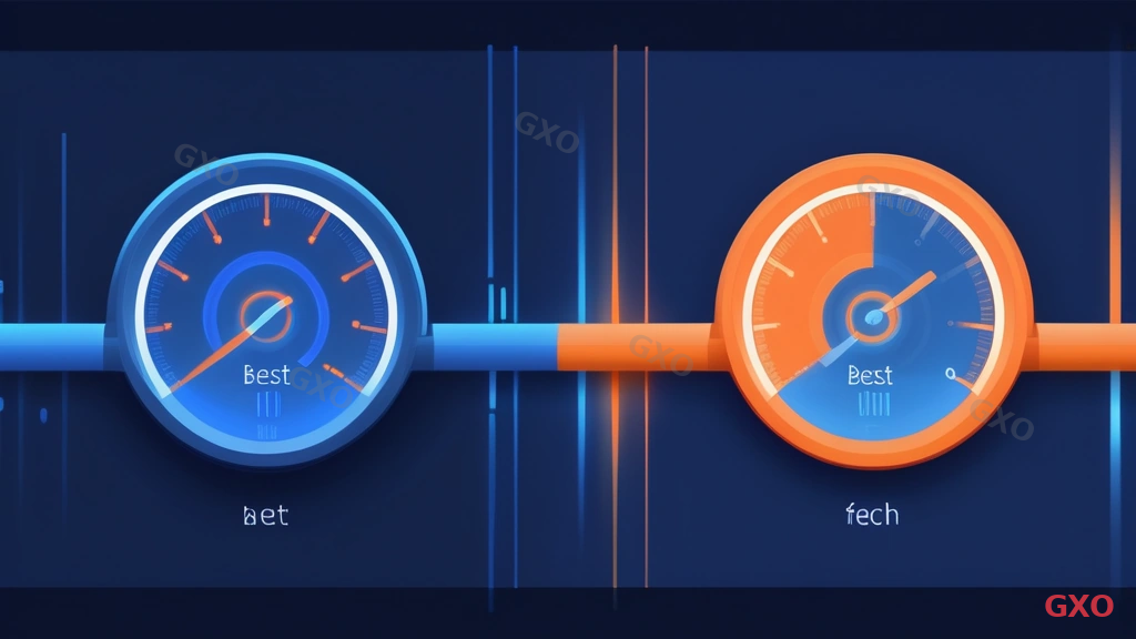 Clean modern illustration comparing guaranteed bandwidth and shared bandwidth internet connections. Left side shows a single dedicated pipe labeled 'Guaranteed 100Mbps' with consistent flow. Right side shows multiple streams sharing one pipe labeled 'Best Effort up to 1Gbps' with varying flow rates. A speedometer graphic below each shows stable vs fluctuating performance. Blue and orange color scheme, minimal vector art style.