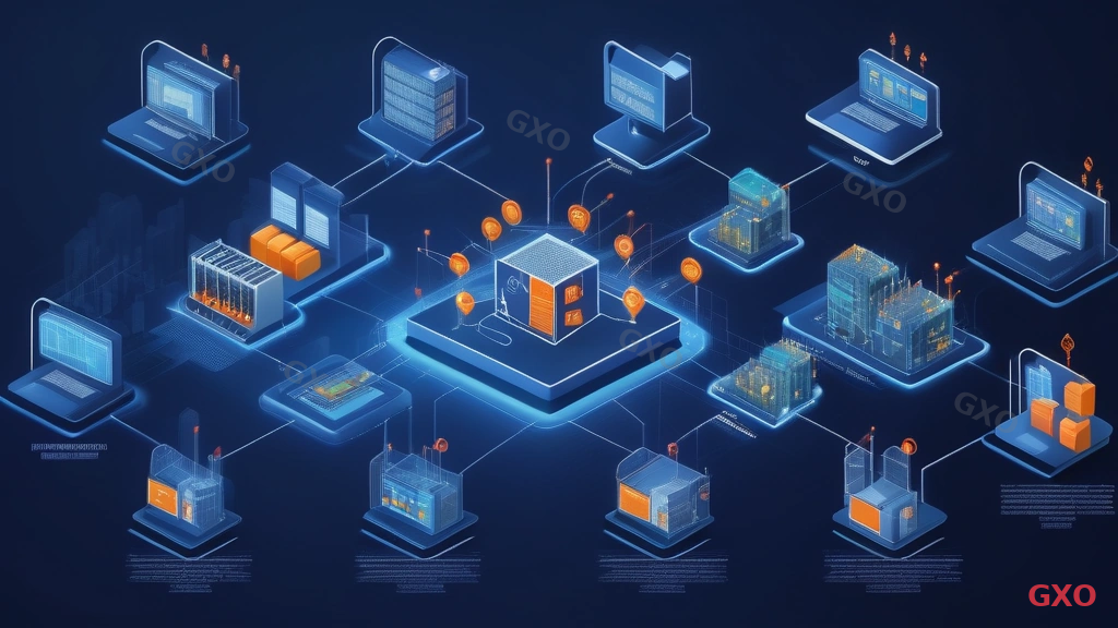 Professional infographic displaying factory network security layers, showing firewall between IT and OT networks, access control mechanisms, intrusion detection system monitoring traffic, endpoint protection on industrial PCs, segmented network zones with DMZ, dark blue background with bright security shield icons and data flow arrows, industrial cybersecurity theme