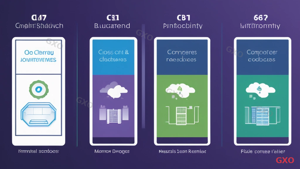 Professional infographic comparing three server deployment models for manufacturing: on-premises with physical server rack icon, cloud with cloud computing symbol, and hybrid combining both, side-by-side comparison chart showing cost, latency, security, and scalability ratings for each option, clean corporate design with blue, green, and purple color coding for each model