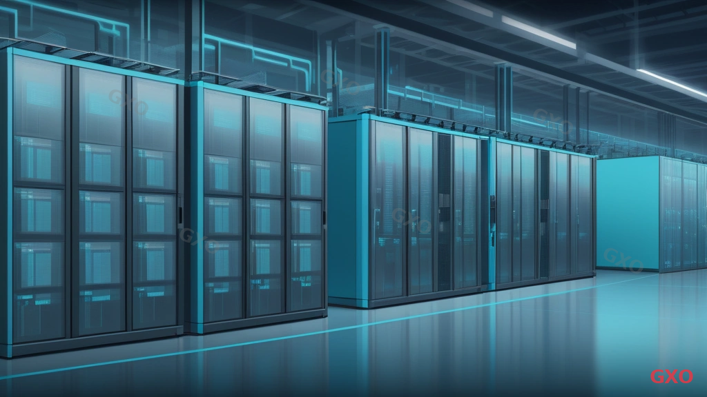 Illustration comparing virtualization and containerization approaches in manufacturing IT, split view showing virtual machines with hypervisor layer on left and container pods with orchestration on right, factory server room background, comparison callouts for resource efficiency, isolation level, and deployment speed, modern flat design style with blue and teal accents