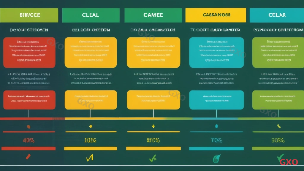 Professional infographic showing a comparison table of vendor quotations. Three columns representing Vendor A, B, and C. Rows compare: total cost, breakdown detail level, technical specification depth, maintenance terms, response time SLA, and contract flexibility. Color-coded cells (green for good, yellow for average, red for concern) make differences visually clear. Clean business presentation style with blue header bar.