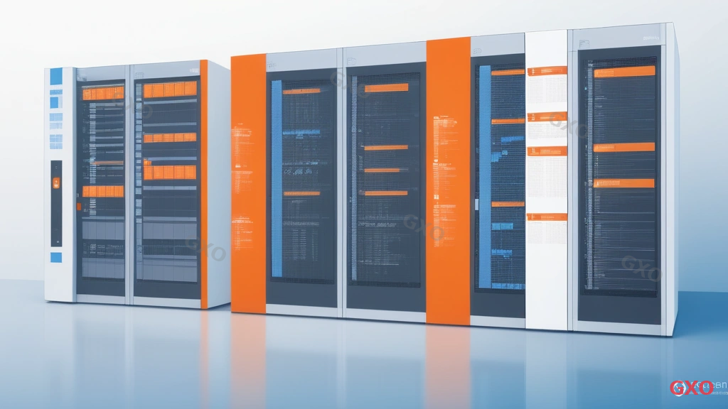 Professional infographic comparing on-premise and cloud server outsourcing side by side. Two columns with distinct visual styles: left column (on-premise) shows physical server rack with building icon, right column (cloud) shows cloud infrastructure with virtual server icons. Comparison rows include: Initial Cost, Running Cost, Scalability, Security Control, and Management Burden. Bar charts and comparison indicators make differences clear. Blue for on-premise, orange for cloud, on white background.