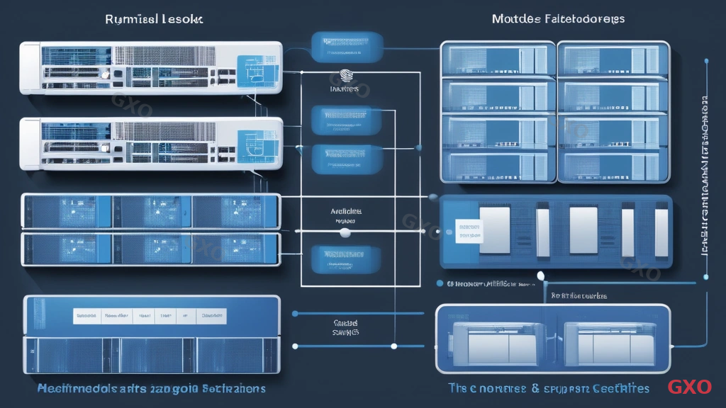 HCIと従来型3層インフラの構成比較 Technical diagram illustrating the architecture of hyperconverged infrastructure. Left side shows traditional three-tier architecture with separate compute servers, SAN storage, and network switches. Right side shows HCI with all components converged into a single node cluster. Arrows indicating simplification. Clean line art style with blue and gray tones. Labels in clear typography showing compute, storage, networking, and hypervisor layers unified in each node.