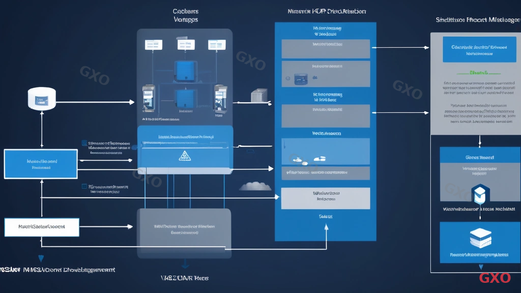 VMware vSANとvSphere環境の統合アーキテクチャ Technical diagram showing VMware vSAN architecture integrated with vSphere ecosystem. Central vCenter Server connecting to multiple ESXi hosts with vSAN datastore. Storage policy-based management flow illustrated with arrows. vSphere HA and DRS features highlighted. Clean technical illustration style with VMware brand colors (dark blue and gray). Annotations showing storage policies, fault domains, and data replication.